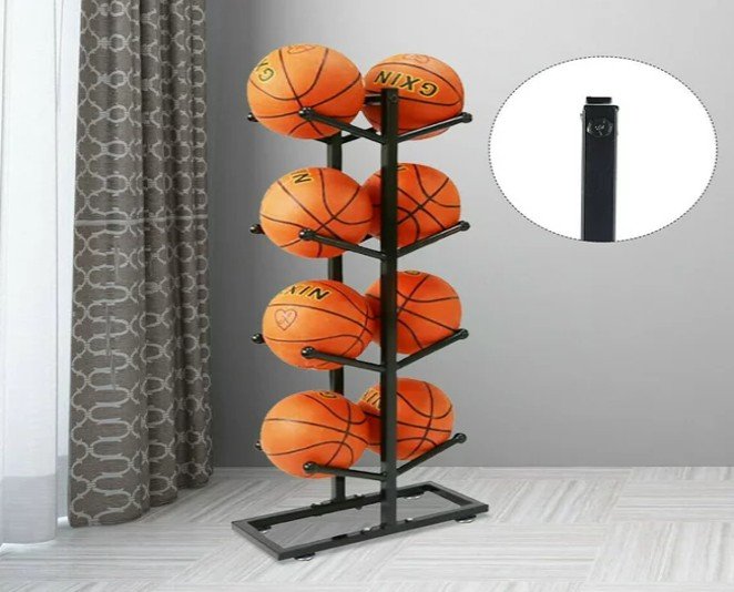 4 Layer Iron Sports Storage Rack Ball in Pakistan - BwPakistan.com